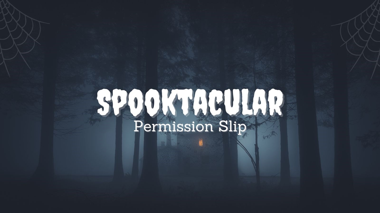 Spooktacular Permission Slip